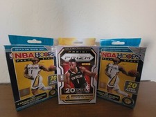 2020-21 Panini Prizm Basketball Hanger Box 20 Cards, (2) Hoops Premium Hangers