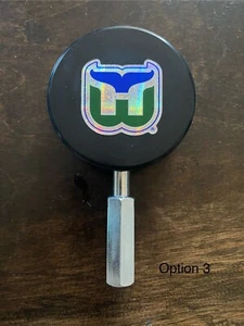 Hartford Whalers NHL Beer Tap Handle Puck Hockey Kegerator Bar Stanley Cup - Picture 1 of 4
