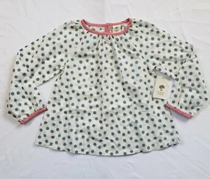 Top a pois Tucker + Tate bambina manica lunga taglia 4 - Foto 1 di 8