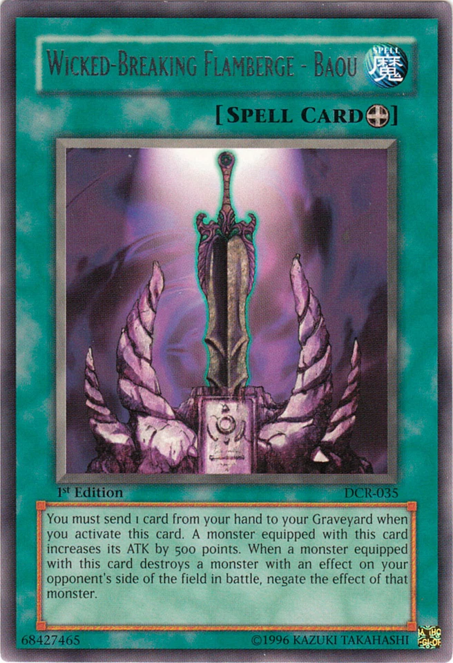 YU-GI-OH, WICKED-BREAKING FLAMBERGE - BAOU, R, DCR-035, 1. Edition, TOP - Bild 1 von 1