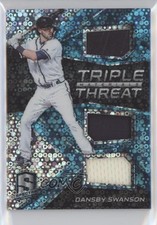 2017 Panini Chronicles Neon Blue Prizm /99 Dansby Swanson #TTM-DS Rookie RC