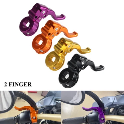 2 FINGER Hand Brake Lever Clutch Lever For Harley Road King Softail Dyna XL883 - Image 1 of 4