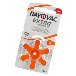 Rayovac Extra Advanced Misura 13 (PR48) Blister 6 Batterie Per Protesi Acustiche - Picture 1 of 1