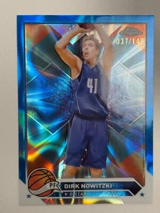 Topps Chrome 2023/24 Parallel Blue Lava Refractor 037/149 Dirk Nowitzki #98 - Bild 1 von 2