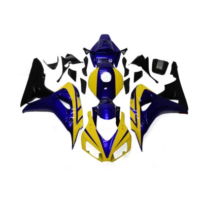 Kit de carenado amarillo azul para Honda CBR1000RR 06 07 2006 2007 kit de carrocería de inyección Foto 1 de 4
