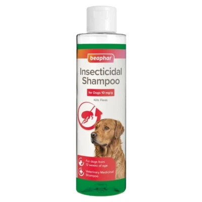 Beaphar Insecticidal Flea Shampoo 250ml Dog Kills Fleas Prevents Re-Infestation