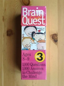 Brain Quest Klasse 3 Alter 8-9 1.000 Fragen/Antworten zur Herausforderung des Geistes NEU - Bild 1 von 5