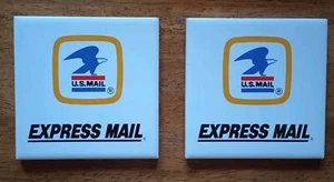 U.S. Mail Express Mail Vintage Logo Coasters - Picture 1 of 4