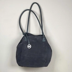 Bolso de mano de gamuza Salamandra de cuero gris 10 x 11 x 6 - Imagen 1 de 6