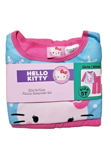 Sanrio Hello Kitty 2 Piece Flannel Sleepwear Set Girls Size 5T Pajamas New w Tag - Picture 1 of 7