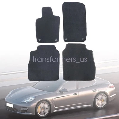 2010-2016 Fits Porsche Panamera Front & Rear Velour Floor Mats Carpet Anti-Slip - Image 1 of 4