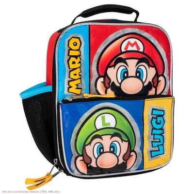 Nintendo Super Mario Lunch Tote - Mario and Luigi - Image 1 of 4