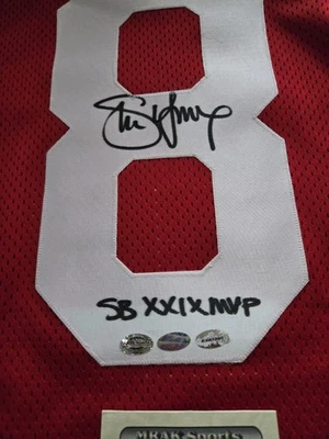 Camiseta deportiva Steve Young con inscripción autógrafa SB XX1X Mvp estilo personalizado Mrak Sports Foto 1 de 4