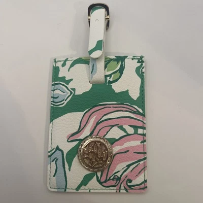 Lilly Pulitzer Luggage Tag Spice the Juice Pink Green Foto 1 de 3