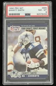 Emmitt Smith Rookie RC • 1990 Pro Set #685 PSA 8 casi nuevo - Como nuevo Cowboys Salón de la fama - Imagen 1 de 2