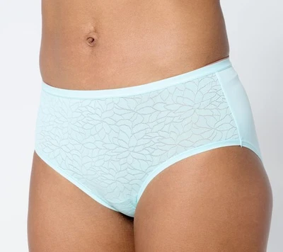 Cuddl Duds Women's Plus Sz Panties 1X Softest Stretch Jacquard & Blue A640980 - Image 1 of 4