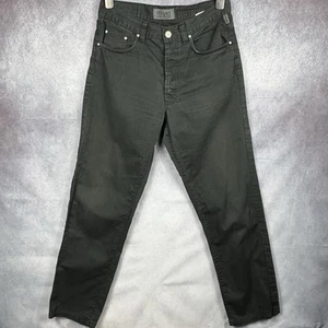 Pantalones chinos Versace Jeans Couture negros de diseño de pierna recta para hombre W34 botones - Imagen 1 de 13