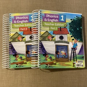 BJU Press Phonics and English 1, Teacher's Ed (4th ed) Part 1 and 2 - Picture 1 of 7