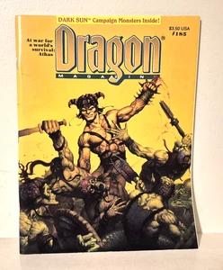 DRAGON MAGAZINE, #185, Sep 1992, DUNGEONS AND DRAGONS, Fantasy, Magazine - Picture 1 of 1