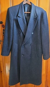 Bert Pulitzer Wool Cashmere Blend Double Breasted Overcoat Buttons Size 40 - Picture 1 of 4