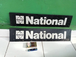 Original Vintage "National" Metal Dealer Sign, Authentic Retro Garage Decoration - Picture 1 of 3