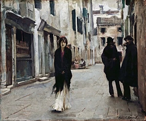 Pintura Calle en Venecia de John Singer Sargent reproducción - Imagen 1 de 6