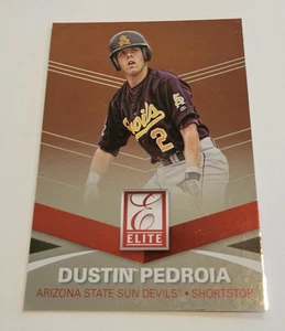 2015 Dustin Pedroia Card #183 Elite Panini Arizona State Sun Devils Baseball - Picture 1 of 3