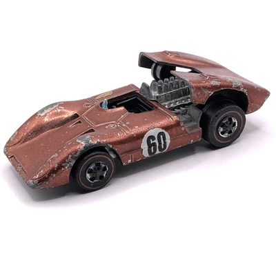 Hot Wheels Redline Ferrari 312P Car #60 1969/1970 Copper - Made In Hong Kong - Image 1 of 4