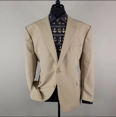 Blazer Stafford Essentials Para Hombres 40R Abrigo Deportivo Chaqueta Clásico Oficina Formal Foto 1 de 4