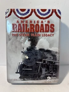 America's Railroads The Complete Steam Train Legacy 2 DVD Collector Tin - Picture 1 of 16