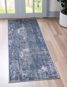Unique Loom Portland Collection Area Rug - Woodburn (2' 2" x 8' Runner, Blue/... - Picture 1 of 8