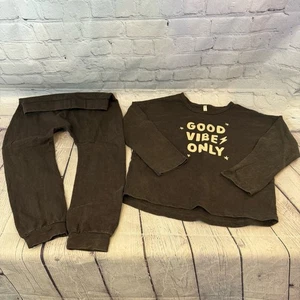 Rylee + Cru Good Vibes Only 2 Piece Toddler Outfit Sz: 4-5 - Picture 1 of 3