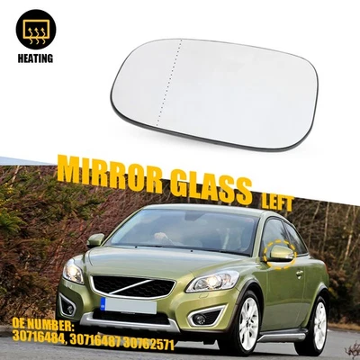 Espejo de cristal lado izquierdo conductor con respaldo para C30 Volvo S40 V50 2,5 L 2012-2013 Foto 1 de 4