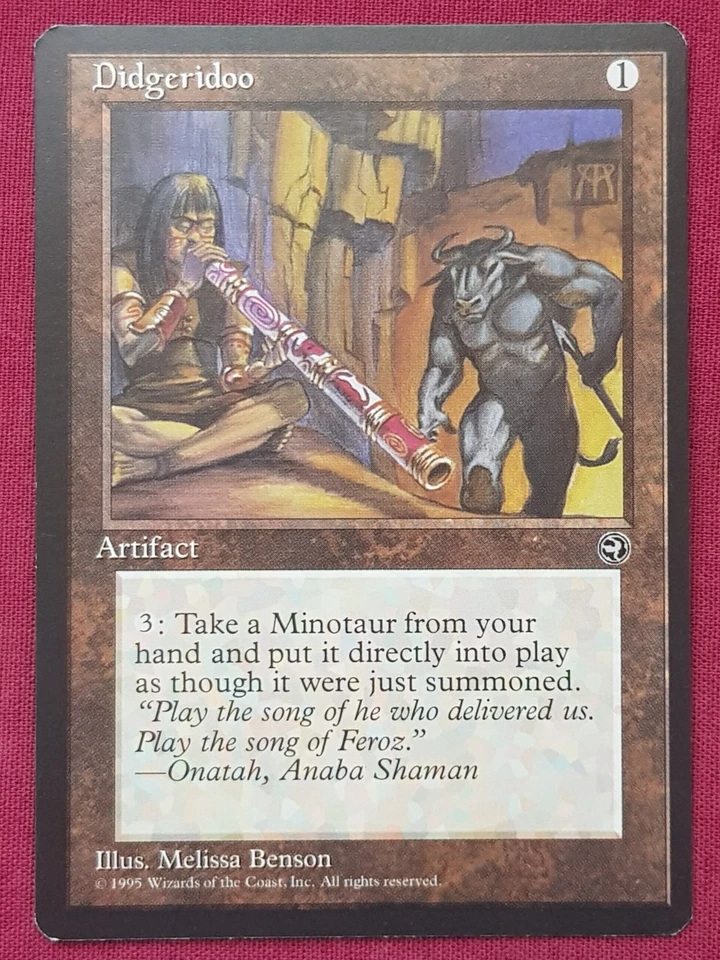 Magic The Gathering HOMELANDS DIDGERIDOO artifact card MTG - Image 1 of 2