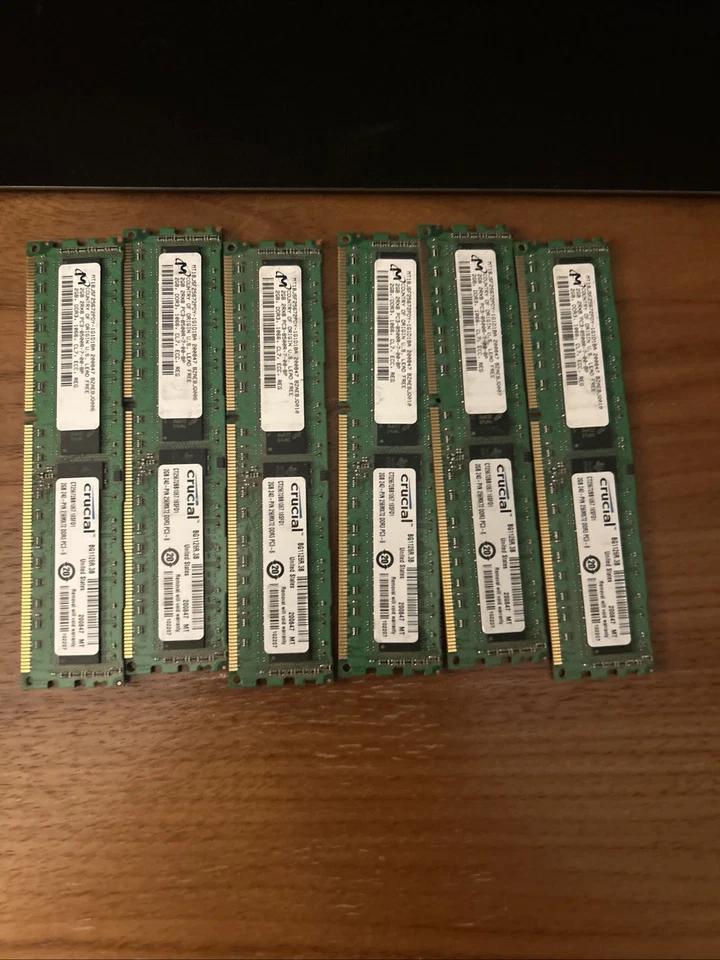4 sticks @ 2GB each 2GB DDR3 PC3-8500 1066MHz DIMM Memory RAM - Mac Pro 5,1 - Image 1 of 3