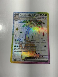 Alolan Exeggutor ex 225/191 Sv08: Surging Sparks Holo Pokemon TCG Full Art - Picture 1 of 2