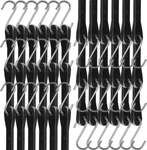 Bungee Cords with Hooks 21" 50 Pack, Heavy Long Duty Rubber Tarp Straps with ... - Picture 1 of 6