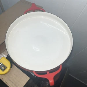 Vintage Dansk Designs France IHQ Kobenstyle Paella Pfanne rot 10" Zoll MCM Skillet Topf - Bild 1 von 3