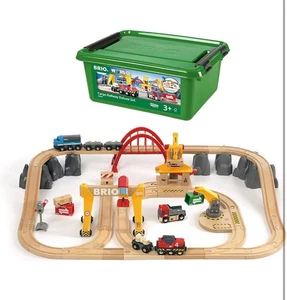Brio 33097 Cargo Railway Deluxe Set | 54 Piece Train Toy with Accessories - Picture 1 of 10