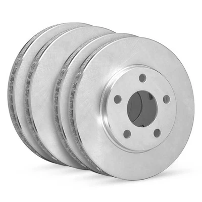 For Mercedes-Benz 300D 1975-1985 R1 Concepts Plain Front & Rear Brake Rotor Set - Изображение 1 из 4