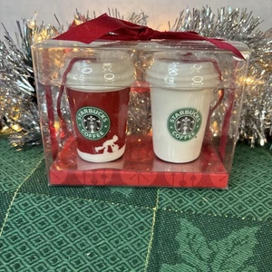 Starbucks Hot Cup Keramik Ornamente Christmas Holiday 2006 - Bild 1 von 5