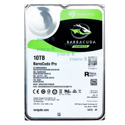 Seagate ST10000DM0004 Barracuda Pro 10TB 3.5" SATA 7200RPM 256MB Hard Drive - Image 1 of 4