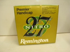 REMINGTON 27 NITRO SHOTGUN SHELL BOX  LOADS empty 12 GA 2 3/4" VINTAGE SHOT GUN - Picture 1 of 9