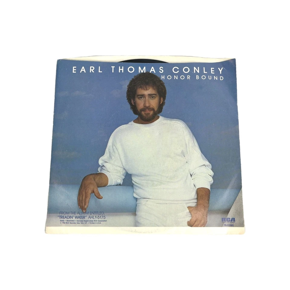 Earl Thomas Conley Vinyl 45 Honor Bound / Too Hot To Handle 1984 RCA Pict Sleeve - Image 1 of 4