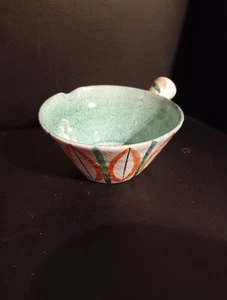 Charles VOLTZ Coupelle caquelon  céramique poly chrome 50's  french riviera - Imagen 1 de 12