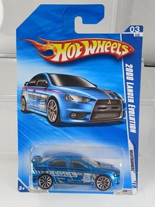Hot Wheels Nightburnerz 2010 - Lancer Evolution 2008 - azul - Imagen 1 de 6