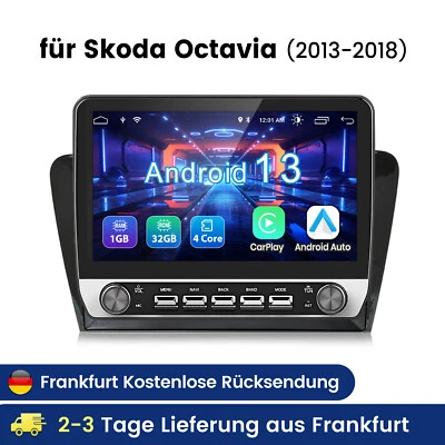 Für Skoda Octavia 2013-2018 Carplay Android 14 Autoradio GPS Navi WIFI BT SWC - Bild 1 von 4