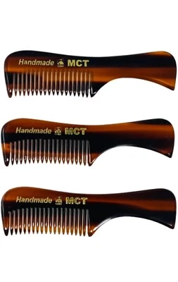 Mini peines bigote barba cejas bolsillo viaje celulosa acetato aseo 3 piezas Foto 1 de 4