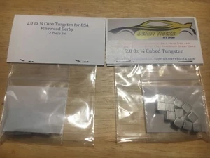 Tungsten Incremental Cubes 1/4" for Pinewood Derby Car Weight for faster speeds - Picture 1 of 5