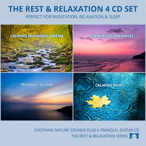 Relaxing Nature Sounds 4 CD Set - for Meditation, Relaxation & Sleep *NEW - Picture 1 of 12